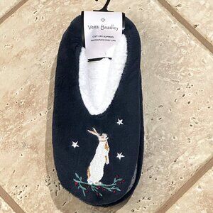 VERA BRADLEY COZY FLEECE SLIPPERS:NWT  WINTER FOREST  MEDIUM